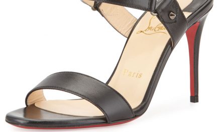 Christian Louboutin ‘Sova’ Leather 85mm Red Sole Sandal