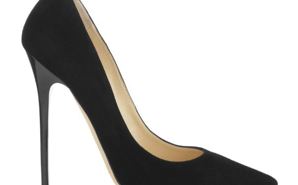 Jimmy Choo ‘Anouk’ Black Suede Pointy Toe Pumps