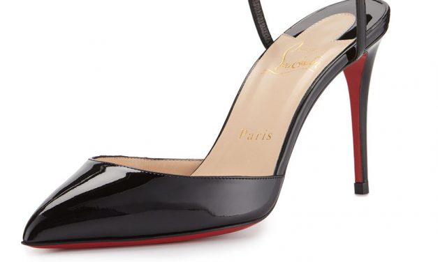 Louboutin ‘Rivierina’ Ankle-Wrap Red Sole Pump