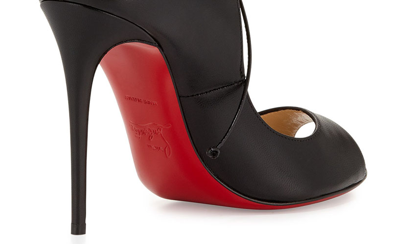 Christian Louboutin Mega Vamp Lace-Up Red Sole Pump
