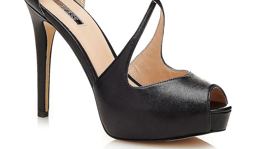 Guess ‘Huete’ open-toe leather Court Shoe