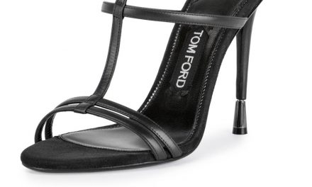 Tom Ford T-Strap Calfskin Sandal