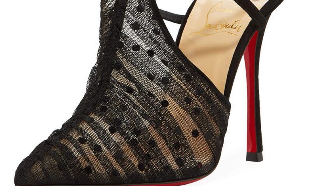 Louboutin ‘Acide’ Lace Tulle Pump